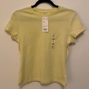 Uniqlo Yellow Women's Mini T-Shirt